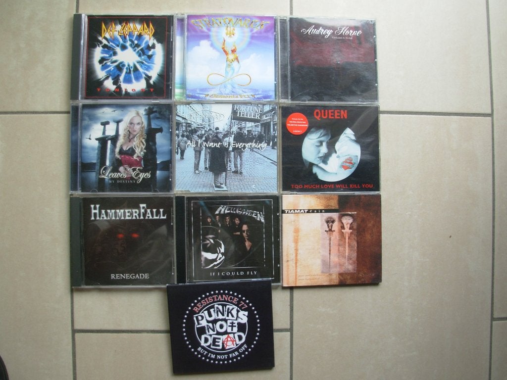 CD. LOT 10 x SINGLE (Hammerfall,Helloween,Tiamat), CD & DVD, CD | Hardrock & Metal, Enlèvement, Utilisé, Single
