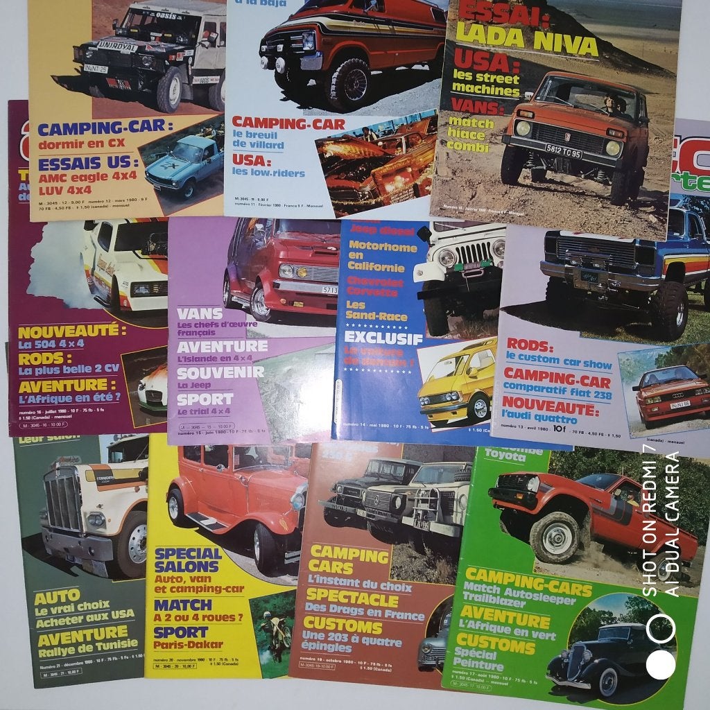 AUTO VERTE 1980 lot de 11  - 01-12/1980., Enlèvement ou Envoi, Utilisé, Sports et Loisirs