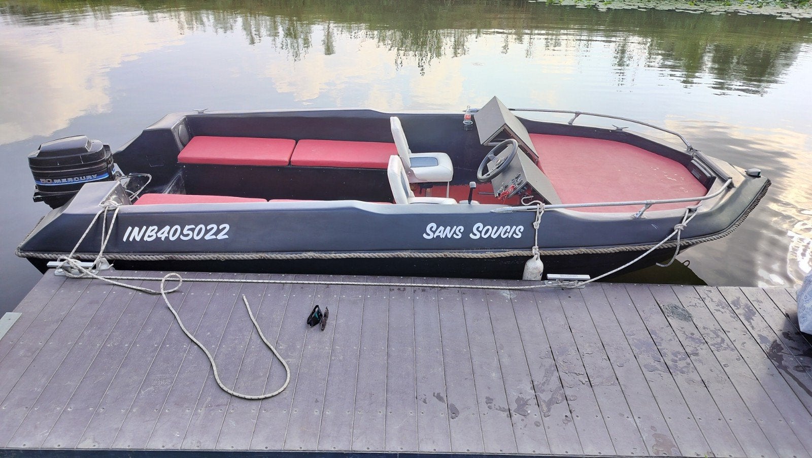 plezierboot 50pk, Watersport en Boten, Afdekzeil, Vissloep, 50 pk, Ophalen