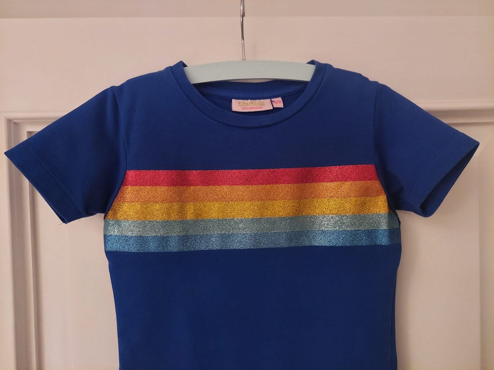 Blauw kleedje met strepen, Ophalen, Gebruikt