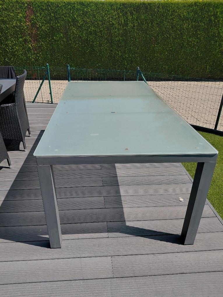 TABLE DE JARDIN, Jardin & Terrasse, Enlèvement, Utilisé, Rectangulaire, Aluminium