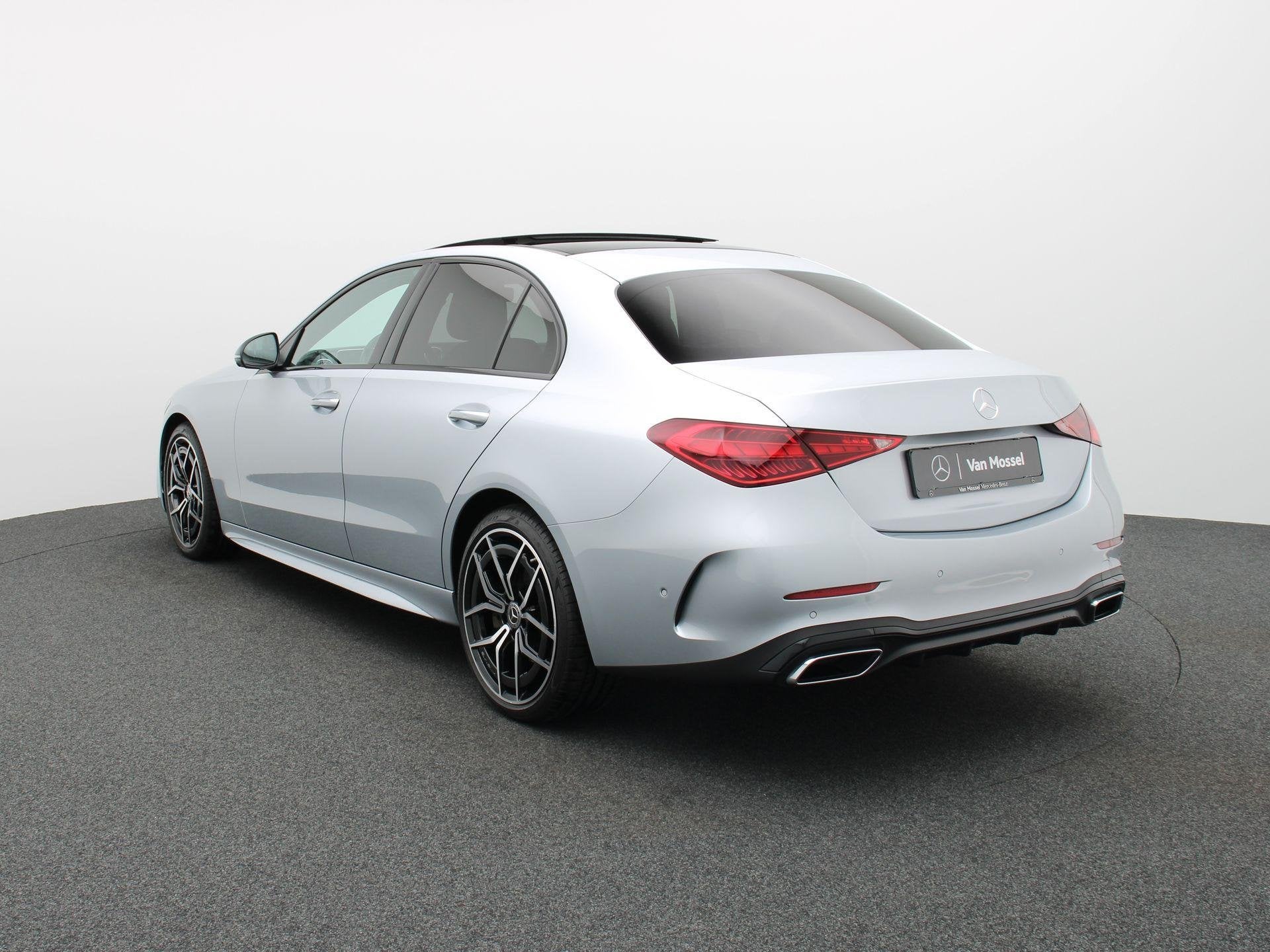 Mercedes-Benz C 300 4M AMG Line Berline + LEDER + BURMESTER, Auto's, Automaat, Stof, 4 cilinders, Bedrijf