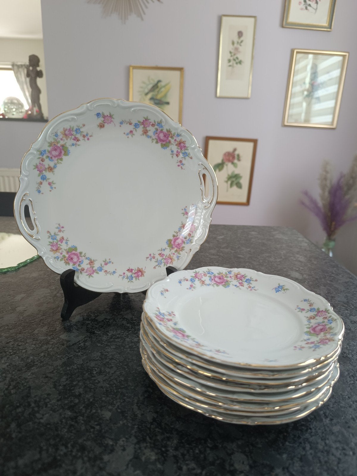 Superbe service à dessert en porcelaine de Bavière, Ophalen of Verzenden
