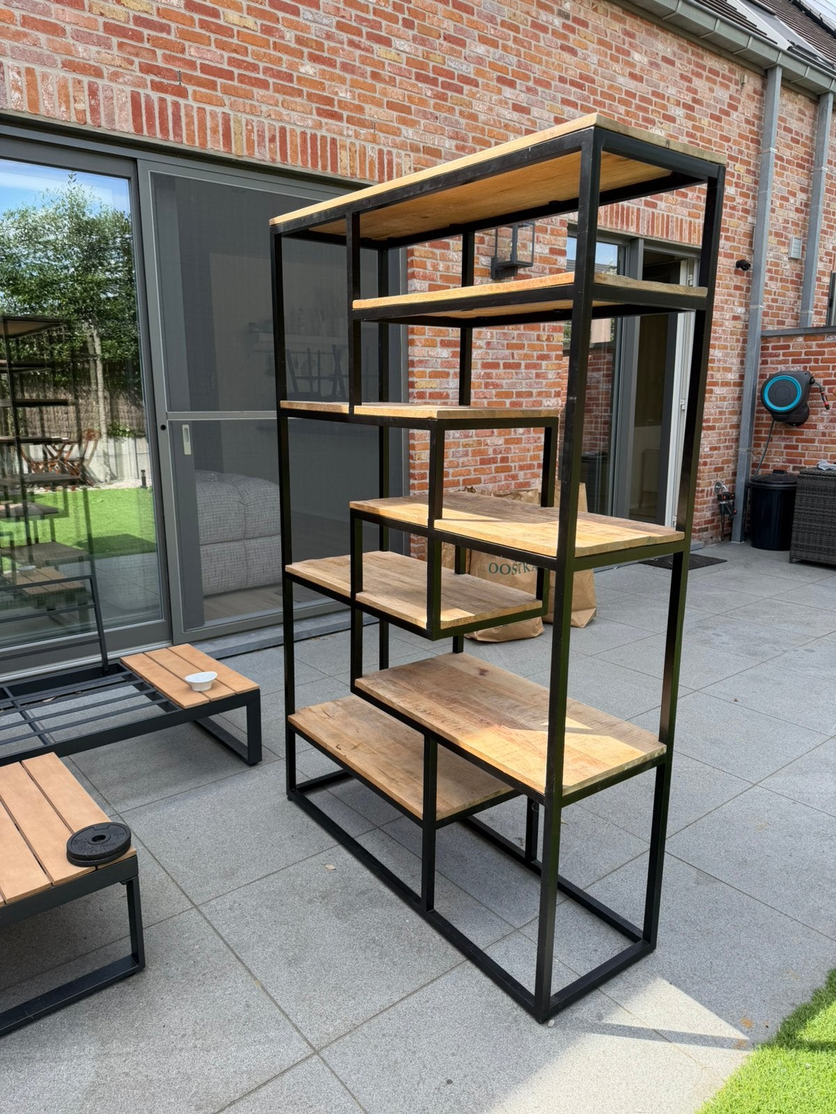 Boekenkasten/wandmeubel Kyan - 180x120x40 cm, Ophalen, Zo goed als nieuw, Metaal