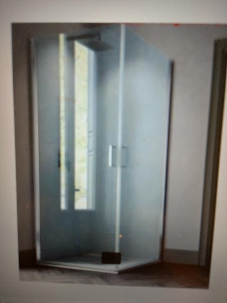 complete douche met bijhorende kranen, Ophalen, Zo goed als nieuw, Chroom, Douche