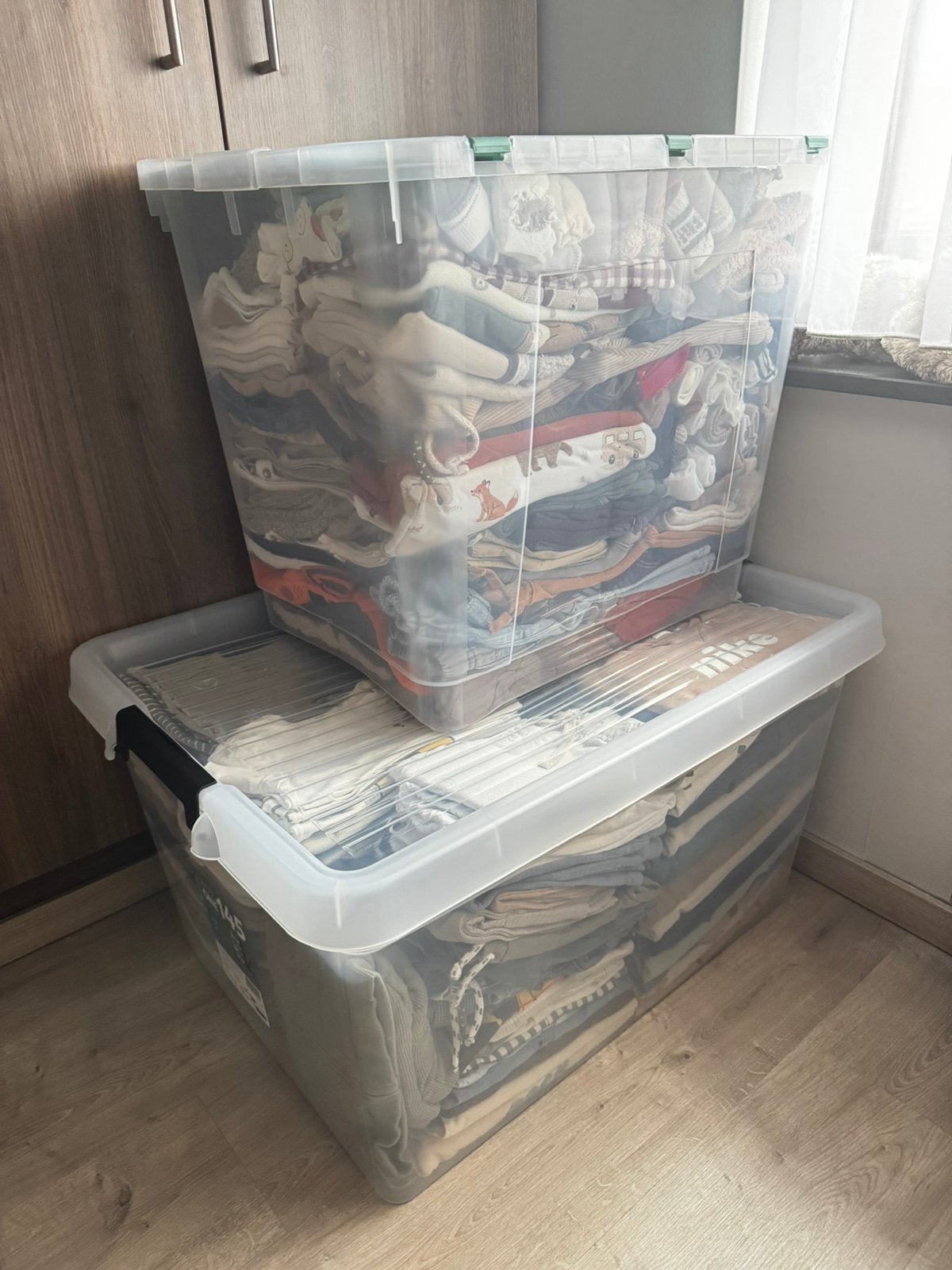 Grote babykledingpakketten jongens mt 80-92 - 2 volle bakken, Ophalen, Gebruikt, Overige maten