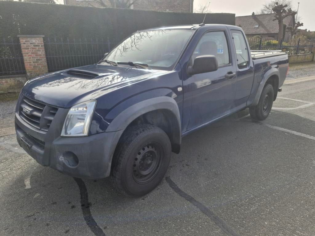 ISUZU D-MAX 2.5 D PICKUP BJ 2008 4WD  EXPORT NL 3500KG SLEEP, Auto's, Isuzu, 2500 cc, Stof, 4 cilinders, Blauw