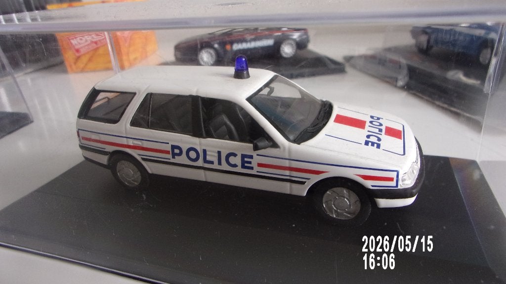 PEUGEOT 405 BREAK POLICE.1/43 NOREV,COMME NEUF,VITRINE, Hobby en Vrije tijd, Ophalen of Verzenden, Zo goed als nieuw, Auto, Norev