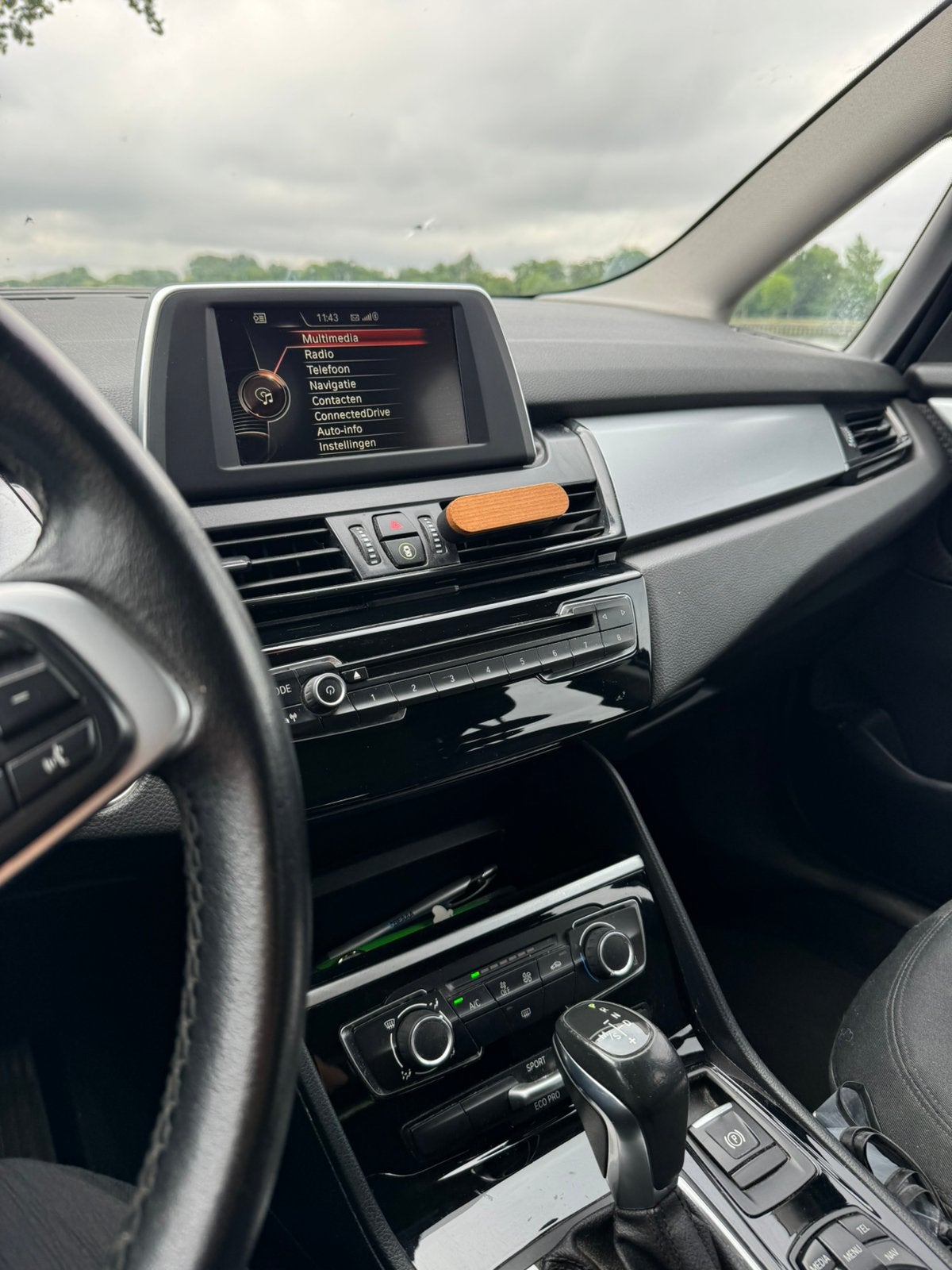 Bmw216 gran tour, Auto's, BMW, Automaat, Zwart, Zwart, 5 deurs