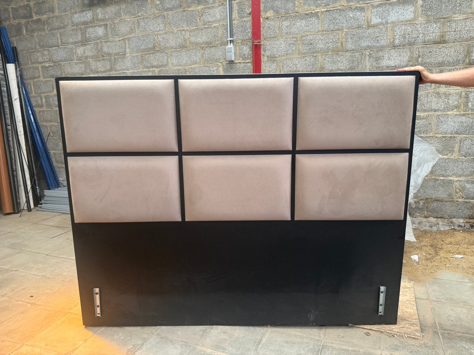 Bedwand, Huis en Inrichting, Slaapkamer | Bedden, Ophalen, Zo goed als nieuw, Tweepersoons, 180 cm