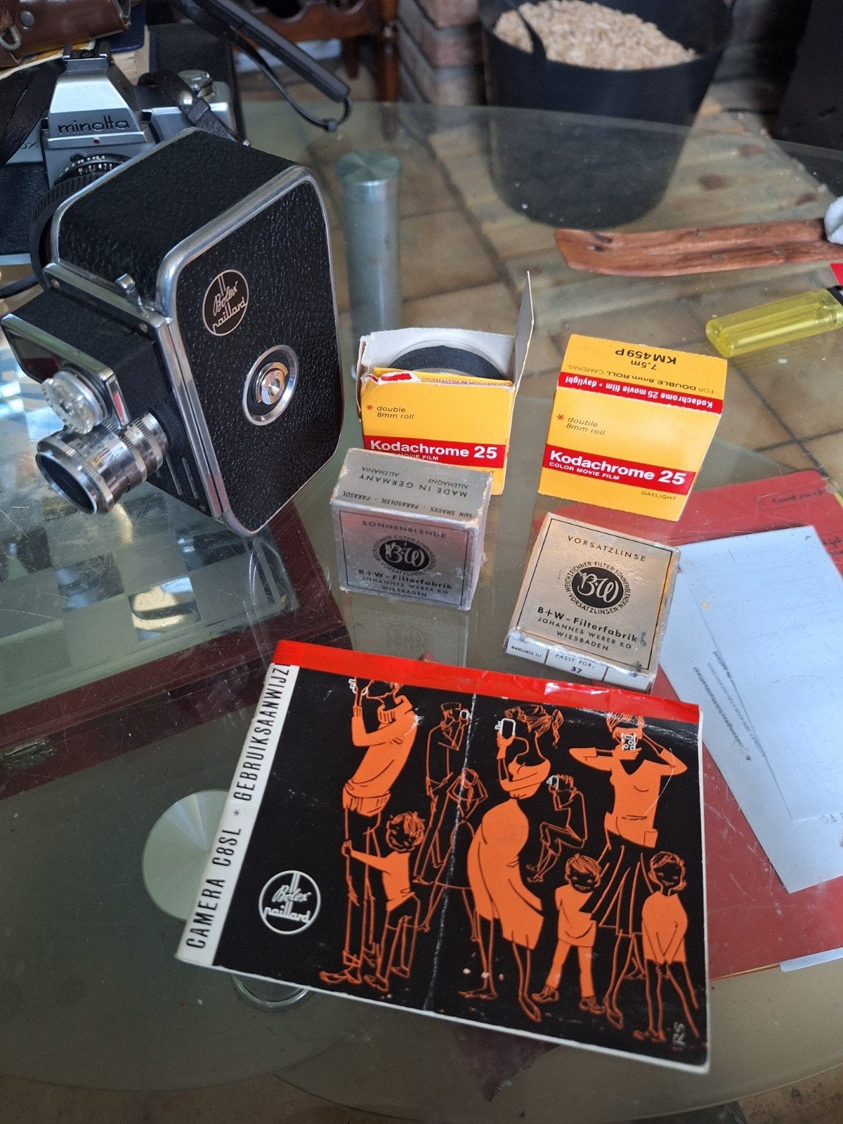 filmcamera, Ophalen, Filmcamera