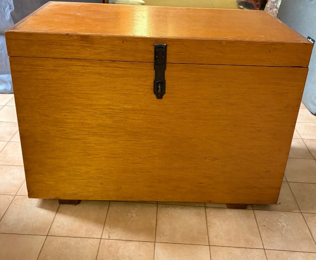 houten koffer, Ophalen, Gebruikt, Minder dan 50 cm, 5 – 50