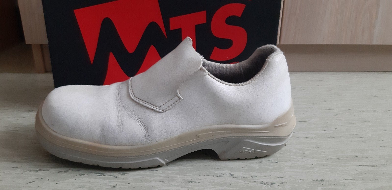 witte lederen veiligheidsschoenen maat 44 Ter Groene Poorte, Ophalen, Wit, Werkschoenen, MTS