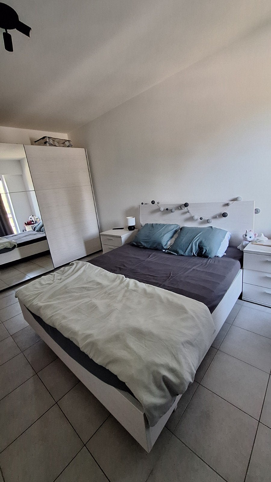 Complete slaapkamer, Maison & Meubles, Chambre à coucher | Chambres à coucher complètes, Enlèvement, Utilisé, Deux personnes, Licht eik bruin
