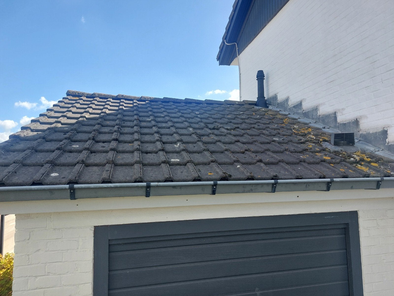 dakpannen, Doe-het-zelf en Bouw, Ophalen, Gebruikt, Zwart, 15 m² of meer