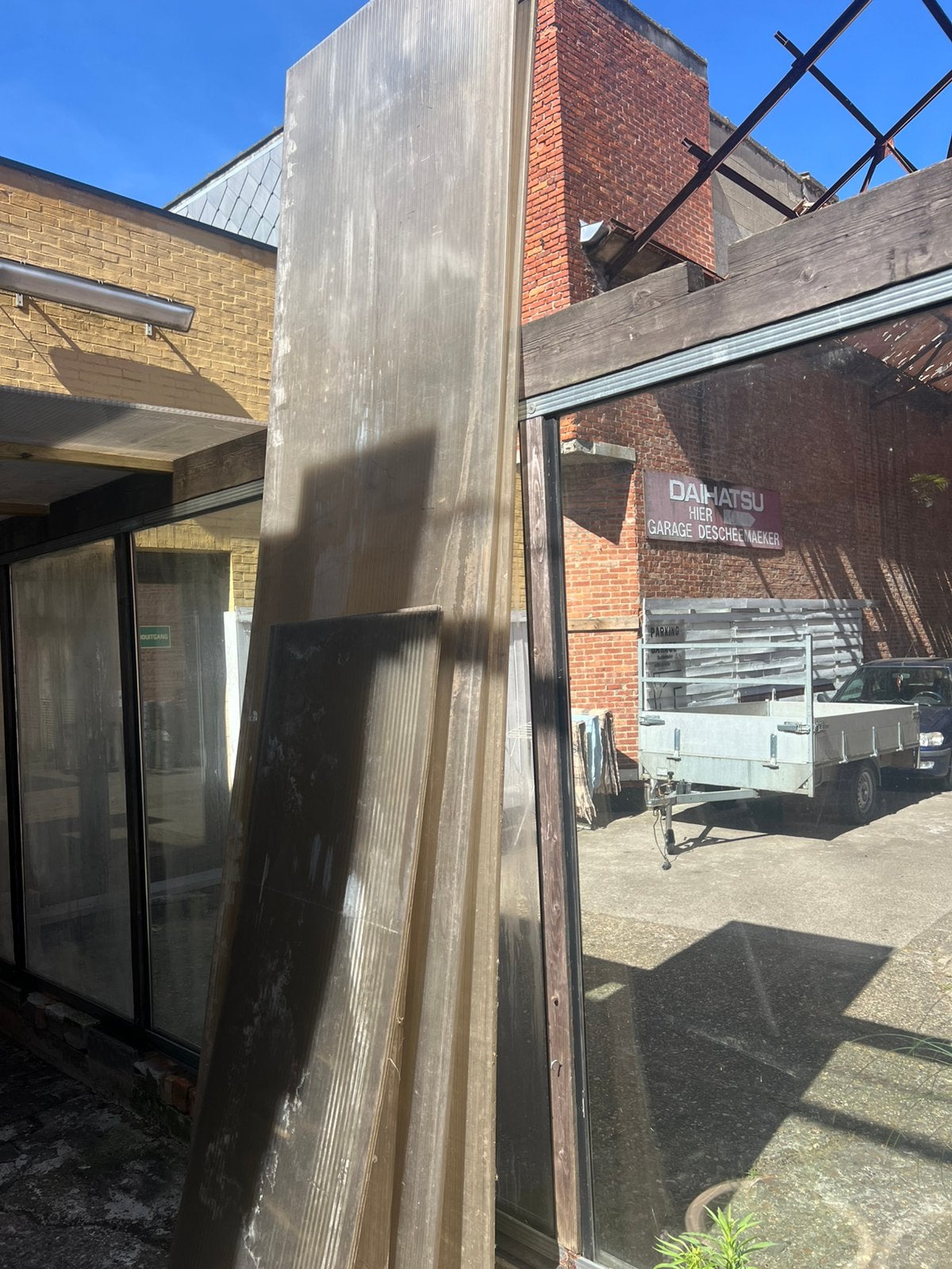 Pvc platen serre/carport, Tuin en Terras, Ophalen, Gebruikt
