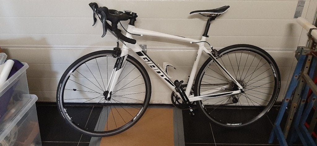 Koersfiets dames, Fietsen en Brommers, Ophalen, Velgrem, Aluminium, Giant
