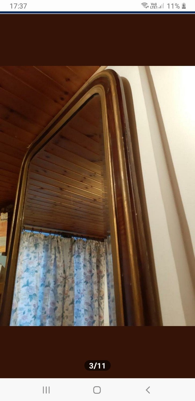 miroir ancien Louis Philippe bois doré spiegel miror, Ophalen