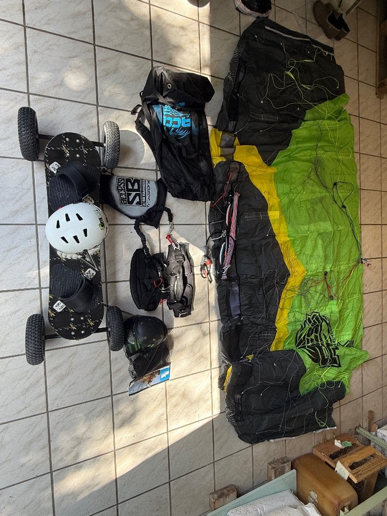 Pack mountainboard + aile marque ozone, Sports & Fitness, Enlèvement, Comme neuf, Autres types