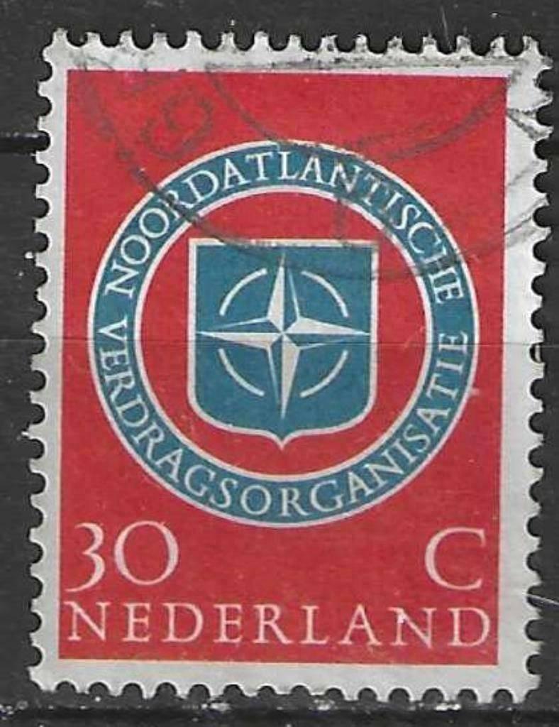 Nederland 1959 - Yvert 702 - 10 Jaar NATO - 30 c.  (ST), Postzegels en Munten, Postzegels | Nederland, Verzenden, Gestempeld