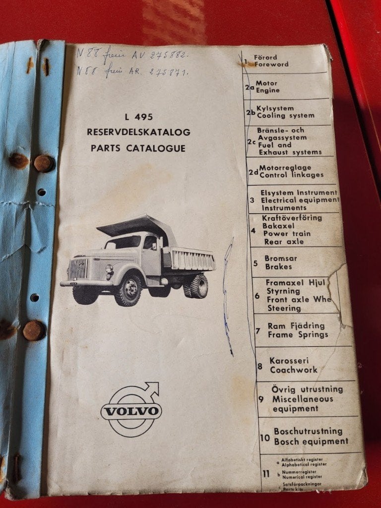 VOLVO L465 truck onderdelenboek, Ophalen of Verzenden, Gebruikt, Volvo, Overige Auto-onderdelen