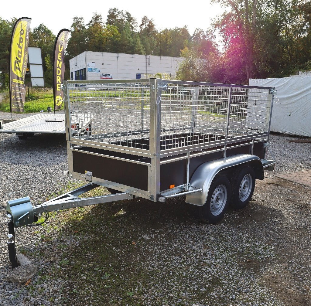 Remorque 254x130 avec grillage | 2 essieux, Autos : Divers, Enlèvement, Neuf