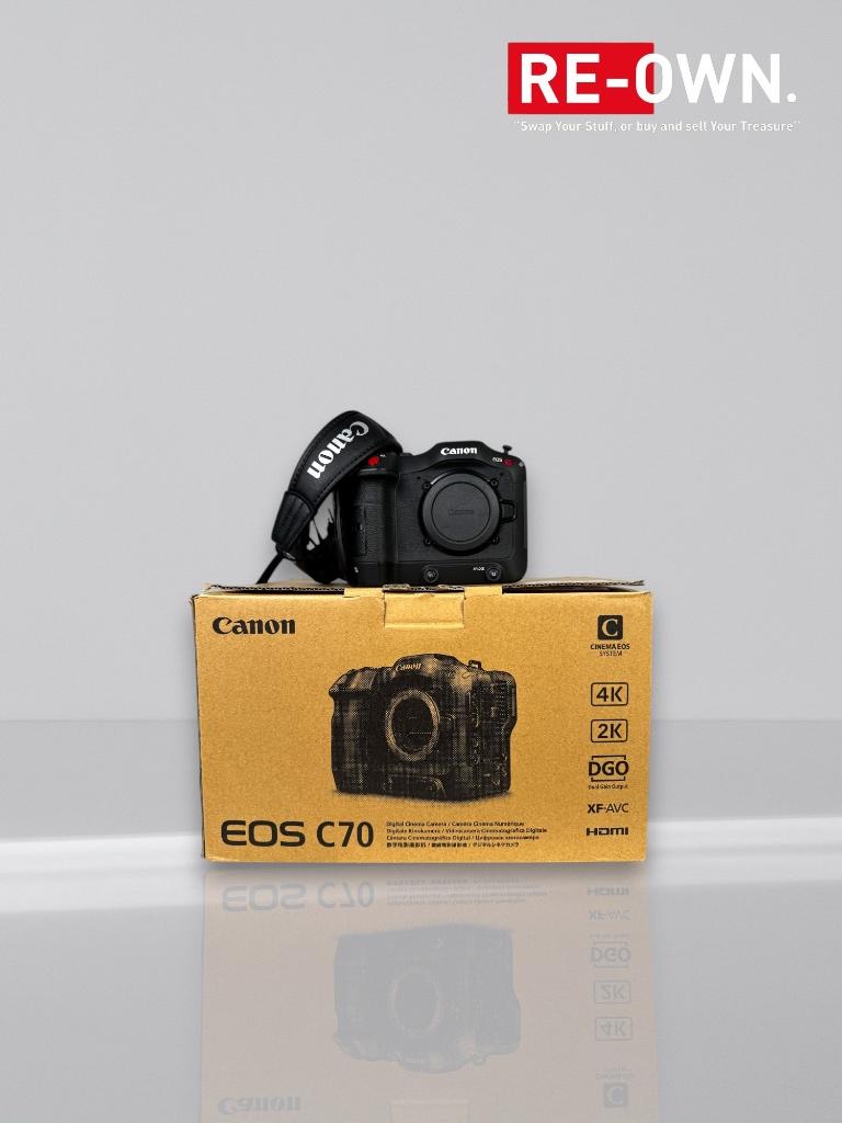 Canon Eos C70 body (nieuwstaat + doos + weinig draaiuren)