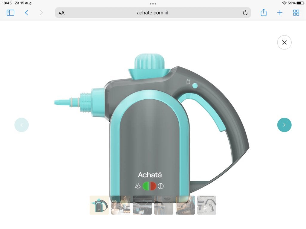 Achaté handstoomreiniger, Elektronische apparatuur, Stoomapparaten, Ophalen, Zo goed als nieuw, Stoomreiniger