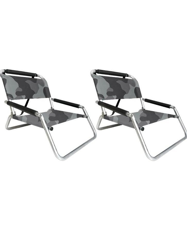 Chaise Neso : aluminium, camouflage gris,  neuf étiquette, Caravanes & Camping, Enlèvement ou Envoi, Neuf
