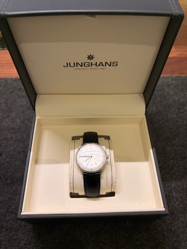 Junghans Max Bill horloge (2019), Bijoux, Sacs & Beauté, Enlèvement, Acier, Montre-bracelet, Autres marques