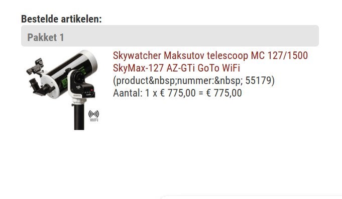 Telescoop hobby gestart maar toch niet mijn ding, TV, Hi-fi & Vidéo, Télescope réflecteur (miroirs), Comme neuf, Avec trépied