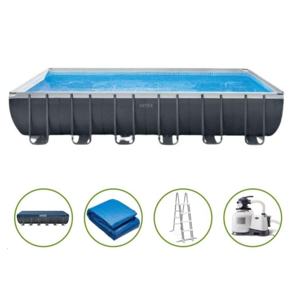 Intex Ultra XTR opbouwzwembad - L732 x B366 x H132, Gebruikt, 300 cm of meer, Rechthoekig, Ophalen