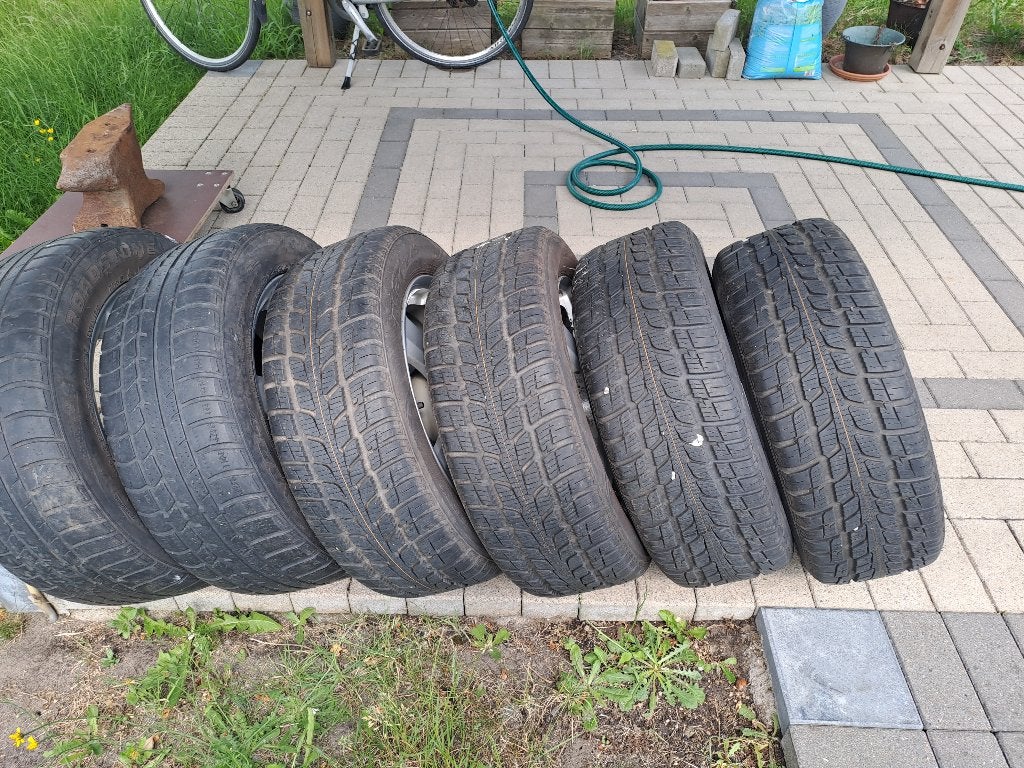 6 velgen , ( 4 met nieuwe banden), Auto-onderdelen, Banden en Velgen, Ophalen, 16 inch, Banden en Velgen, All Season