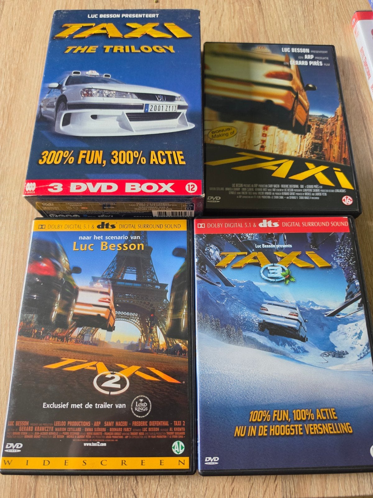 dvd box taxi the trilogy, Ophalen of Verzenden