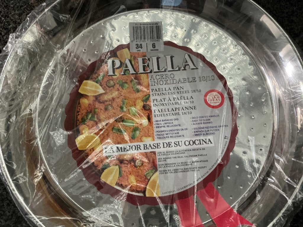 RVS paellapan 34 cm, Ophalen