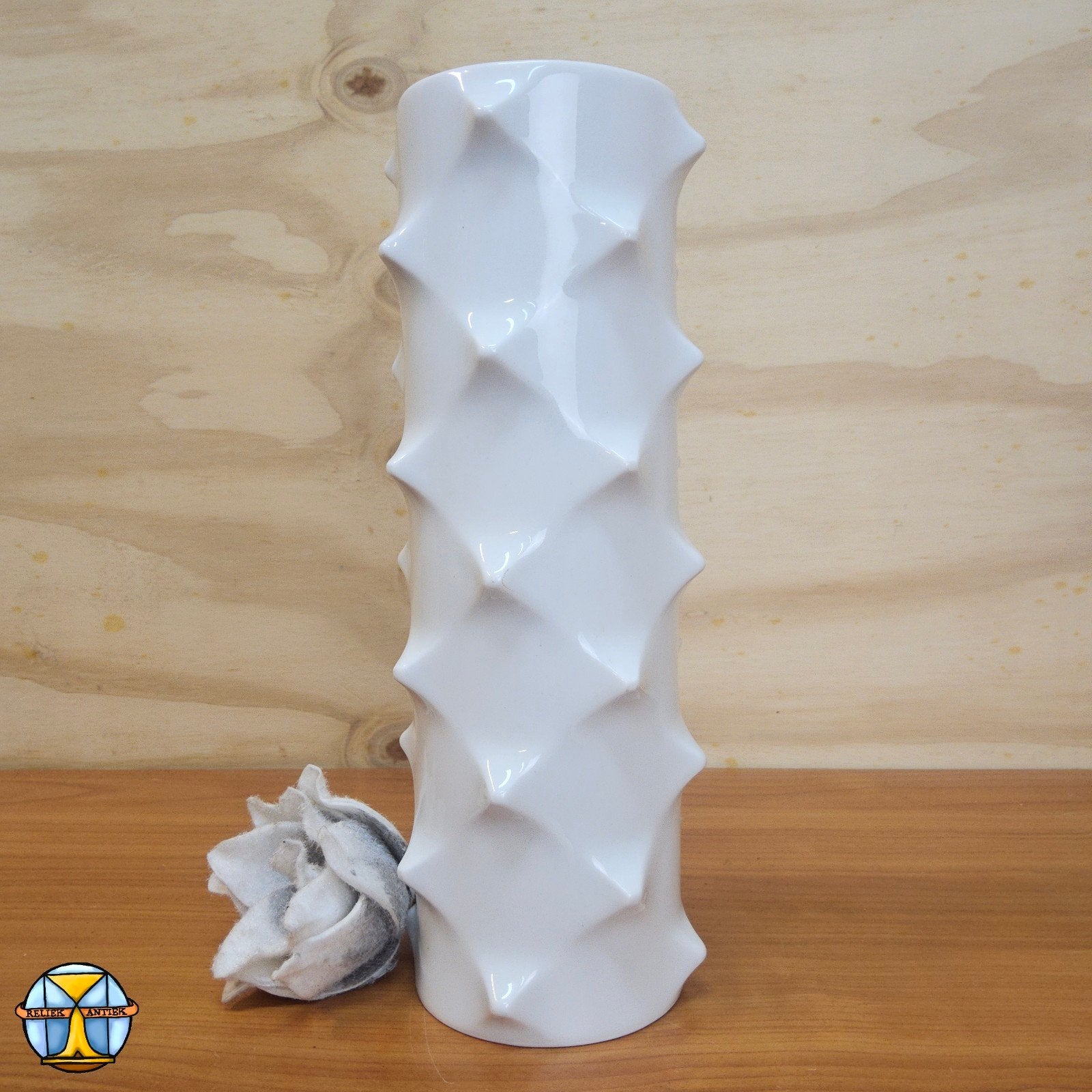 Vase Spikes en biscuit de porcelaine Scherzer Bavaria. Art o, Enlèvement ou Envoi