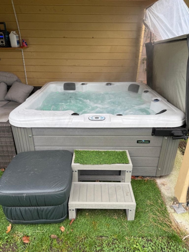jacuzzi voor 6 personen, Jardin & Terrasse, Bains à remous et Spas, Enlèvement, Utilisé, Couverture, Fixé