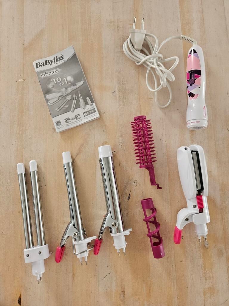 Multifunctionele krultang (10 opzetstukken)-Amper gebruikt!, Handtassen en Accessoires, Uiterlijk | Haarverzorging, Zo goed als nieuw