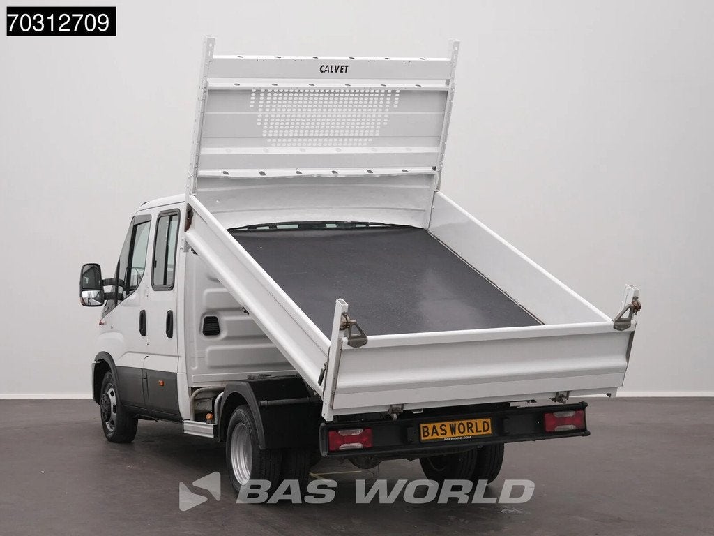 Iveco Daily 35C14 Dubbel Cabine Kipper Dubbellucht Airco Cru, Auto's, 100 kW, Stof, Gebruikt, Euro 6