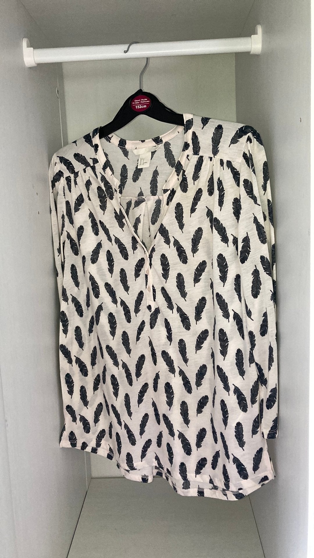 H&M blouse voor dames, Kleding | Dames, Topjes, Overige kleuren, Ophalen of Verzenden, Zo goed als nieuw, Lange mouw