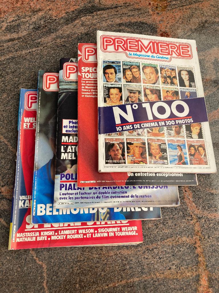 lot de 13 magazines Première 1985 1986, Verzamelen, Verzenden, Gebruikt, Film, Overige typen