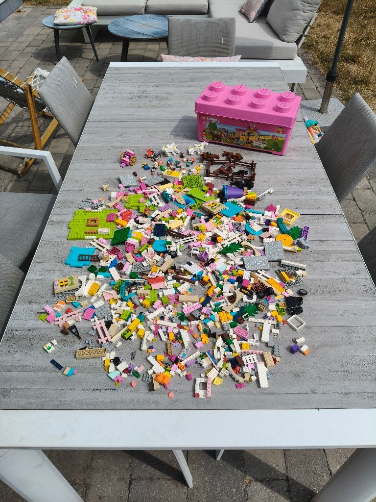 grande collection de sets Lego (près de 2 kilos) + boîte, Pièces supplémentaires incluses, Lego, Ensemble complet, Utilisé