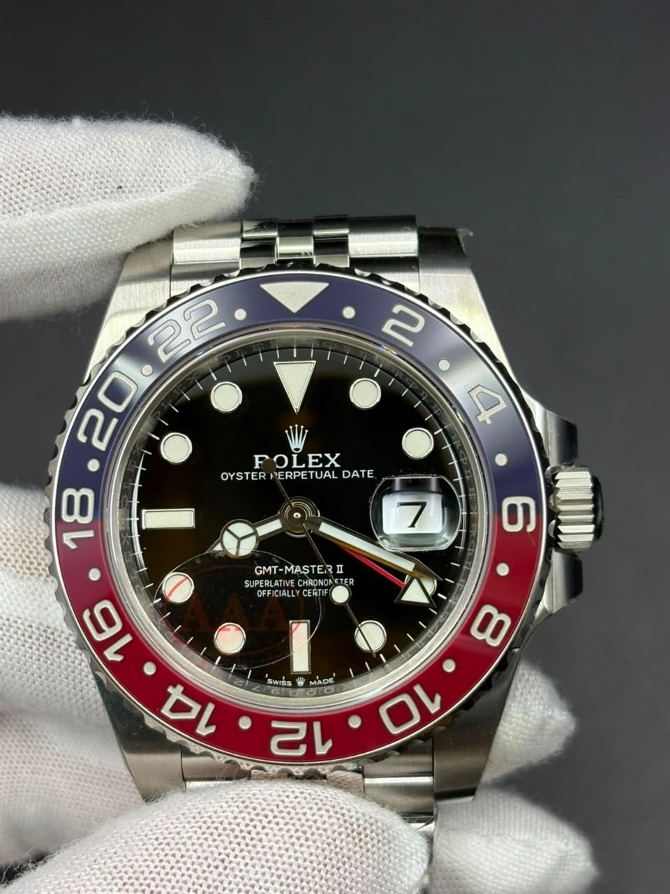 Rolex GMT-MASTER ll Pepsi 40mm, Bijoux, Sacs & Beauté, Montres | Hommes, Enlèvement ou Envoi, Rolex