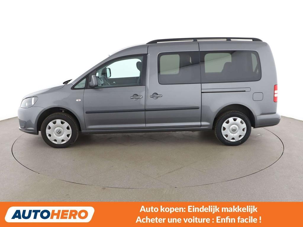 Volkswagen Caddy 1.2 TSI Maxi Trendline (bj 2015), Auto's, Voorwielaandrijving, Gebruikt, Zwart, 1514 kg