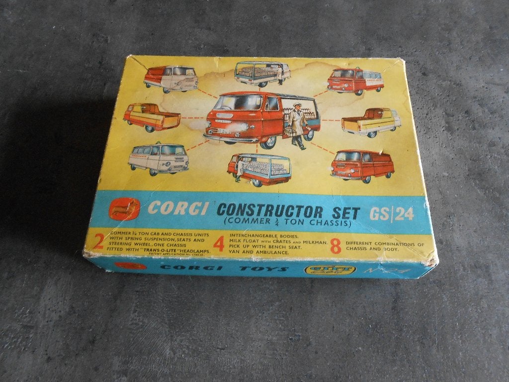 CORGI UK GS-24 CONSTRUCTIESET 3/4 TON, Hobby en Vrije tijd, Modelauto's | 1:43, Ophalen of Verzenden, Gebruikt, Corgi