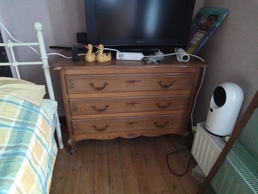 Commode en chêne, 3 ou 4 tiroirs, 25 à 50 cm, Moins de 100 cm, 100 à 150 cm