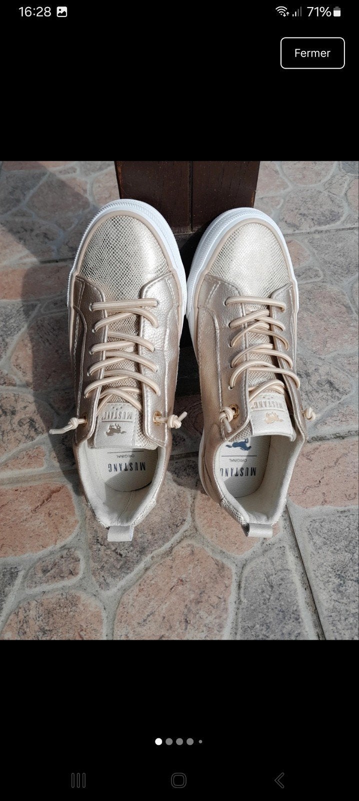Sneaker Mustang marble 37 lage sneakers, Ophalen of Verzenden, Zo goed als nieuw, Schoenen