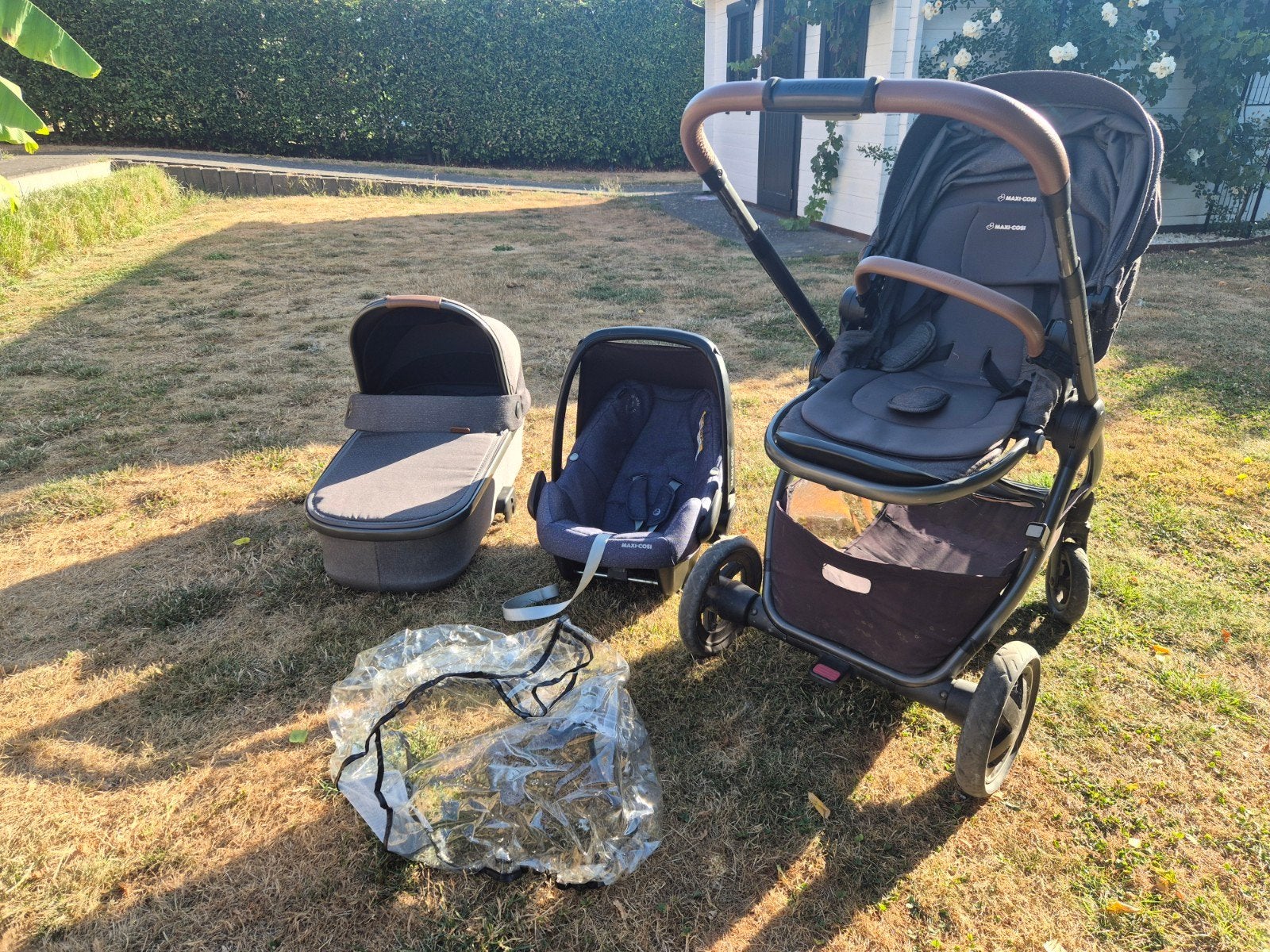 Maxi Cosi Set 3in1, Ophalen, Gebruikt, Combiwagen, Luchtbanden