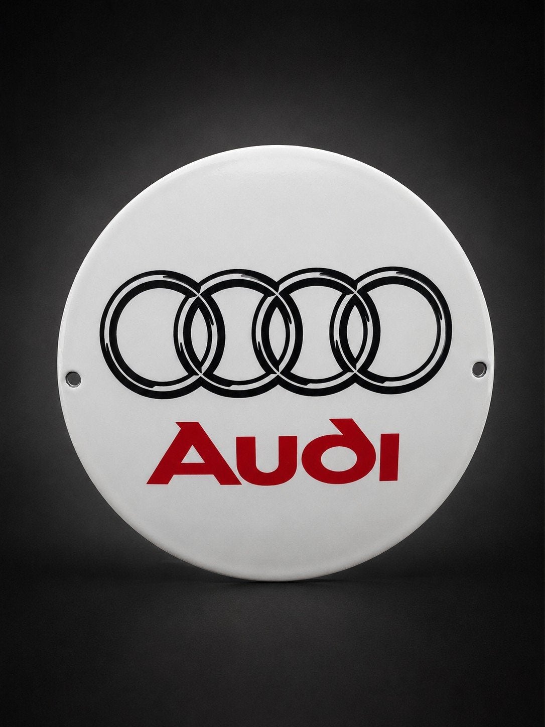 Plaque émaillée Audi, Enlèvement ou Envoi, Comme neuf, Panneau publicitaire