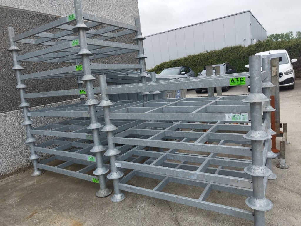 Supports d'empilage mobiles Euro-Rack/Manuracks - 2000 kg, Enlèvement, Euro-Rack mobiele stapelracks / Manuracks  - 2000kg verzinkt